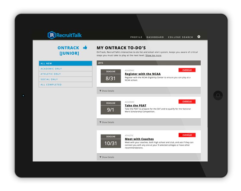 Create-a-profile-ontrack